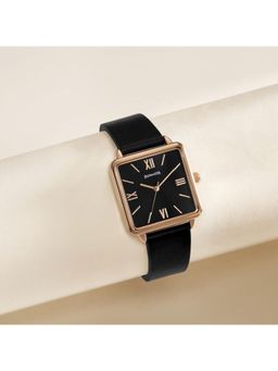 Sonata - Women 2.O Black Dial Leather Watch - 87068WL01 (M)