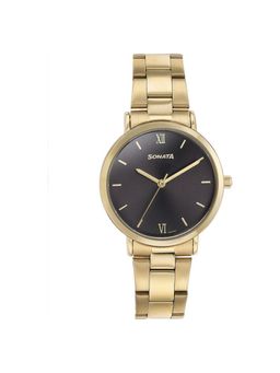 Sonata - Women 2.O Black Dial Stainless Steel Watch - 87071YM01 (M)