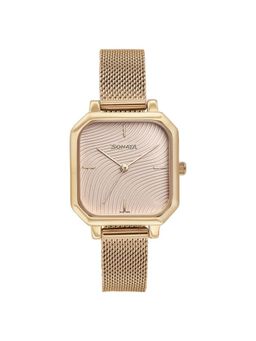 Sonata - Women Modern Essentials - P1 Pink Dial Stainless Steel Watch - 87072WM02 (M)