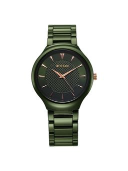Titan - Men Regalia Ceramic 3 Green Dial Ceramic Watch - 90014KC03 (M)