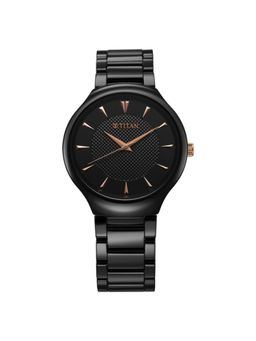 Titan - Men Regalia Ceramic 3 Black Dial Ceramic Watch - 90014KC05 (M)