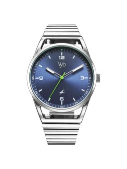 Fastrack - Men Vyb 3.0 Blue Dial Metal Watch - FV30006SM01W (M)