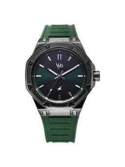 Fastrack - Men Vyb 3.0 Green Dial Silicone Watch - FV30008NP02W (M)