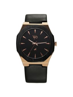 Fastrack - Men Vyb 3.0 Black Dial Leather Watch - FV30013KL01W (M)