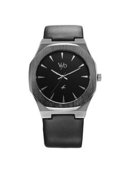 Fastrack - Men Vyb 3.0 Black Dial Leather Watch - FV30013QL01W (M)