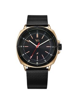 Fastrack - Men Vyb 3.0 Black Dial Metal Watch - FV30014KM01W (M)
