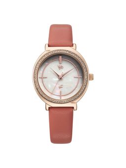 Fastrack - Women Vyb 3.0 Off White Dial Leather Watch - FV60044WL02W (M)