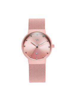 Fastrack - Women Vyb 3.0 Pink Dial Metal Watch - FV60046QM03W (M)