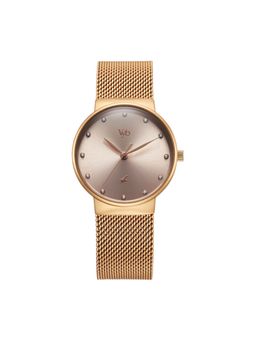 Fastrack - Women Vyb 3.0 Rose Gold Dial Metal Watch - FV60046WM01W (M)