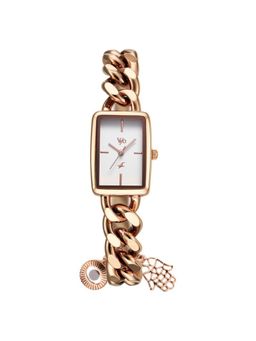Fastrack - Women Vyb 3.0 White Dial Metal Watch - FV60048WM01W (M)