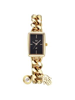Fastrack - Women Vyb 3.0 Black Dial Metal Watch - FV60048YM01W (M)