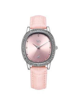 Fastrack - Women Vyb 3.0 Pink Dial Leather Watch - FV60049SL01W (M)