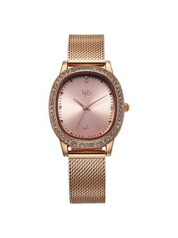 Fastrack - Women Vyb 3.0 Rose Gold Dial Metal Watch - FV60049WM01W (M)