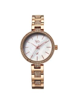 Fastrack - Women Vyb 3.0 Off White Dial Metal Watch - FV60055WM01W (M)