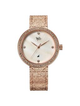 Fastrack - Women Vyb 3.0 Off White Dial Metal Watch - FV60056WM01W (M)