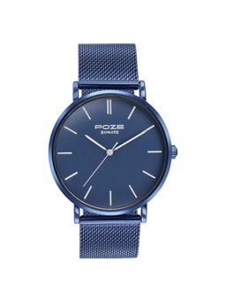 Sonata - Men Poze 3.0 Blue Dial Stainless Steel Watch - SP70034QM02W (M)