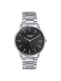 Sonata - Men Poze 3.0 Black Dial Stainless Steel Watch - SP70045SM01W (M)