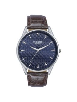 Sonata - Men Poze 3.0 Blue Dial Leather Watch - SP70047SL01W (M)