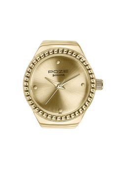 Sonata - Women Poze 3.0 Gold Dial Stainless Steel Watch - SP80082YM01W (M)