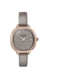 Sonata - Women Poze 3 Grey Dial Genuine Leather Watch - SP80092WL01 (M)