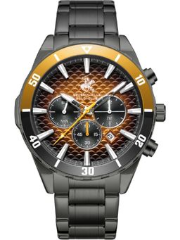 Beverly Hills Polo Club - Men Multi Function Yellow Dial Watch (M)