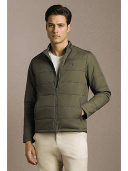 Louis Philippe - Men Casual Olive Solid Jacket