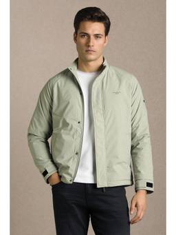 Louis Philippe - Men Casual Light Green Solid Jacket