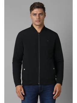 Louis Philippe - Men Casual Black Solid Reversable Jacket