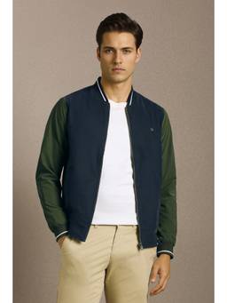 Louis Philippe - Men Casual Navy Solid Reversable Jacket