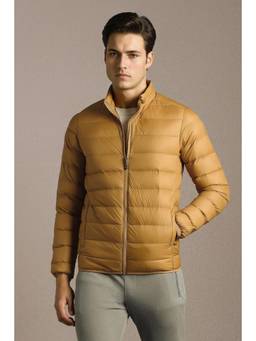 Louis Philippe - Men Casual Mustard Solid Jacket
