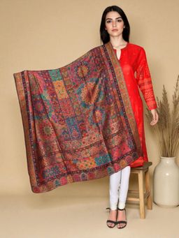 La Vastraa - Women Majestic Multi-Color Woven Shawl