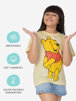 The Souled Store - Official Disney: Winnie The Pooh Young Girls Oversized T-Shirt