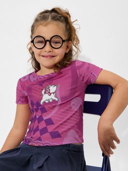 The Souled Store - Official Disney: Marie In Paris Young Girls T-Shirt