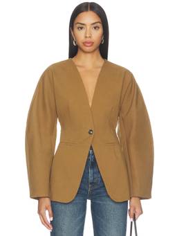 ALL THE WAYS - Kelli Women's Fitted Single-Breasted Blazer Khaki