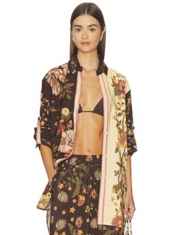 Agua Bendita - Crystal Women's Floral Button-Down Shirt Multi-Color