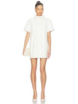 Aje - Mossan Women's Faux Leather Mockneck Mini Dress Off White