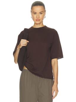 All My Love - Duke Women's Knit Crew Neck Top Brown