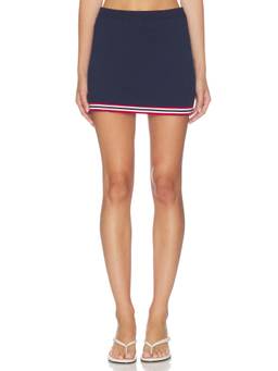 Amanda Uprichard - Maia Women's Pull-On Mini Skort Navy Blue