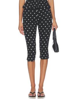 Amanda Uprichard - Nico Women's Cropped Stretch Knit Capri Pants Black