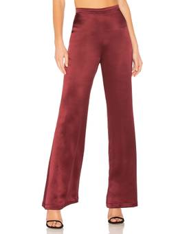 Amanda Uprichard - x REVOLVE Robin Women's Faux Suede Tie-Up Wide-Leg Palazzos Brown