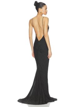 The Andamane - Ninfea Women's Sleeveless Low Back Maxi Slip Dress Black