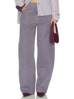 Baum und Pferdgarten - Women's Mid-Waist Wide Leg Jeans Grey