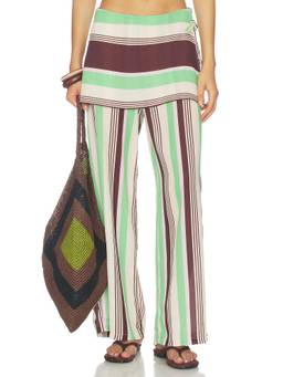 Baobab - Renata Women's Wrap-Tie Wide-Leg Palazzo Pants Multi-Color