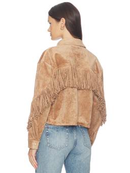 BLANKNYC - Fringe Women's Cropped Snap Button Jacket Tan