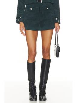 BLANKNYC - Corduroy Women's Patch Pocket Mini Skirt Green