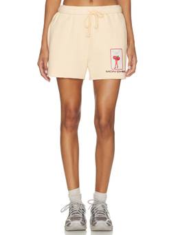 Boys Lie - Mon Cheri Women's Drawstring Fleece Shorts Cream