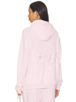 Boys Lie - Cotton Candy Women's Waffle Knit Zip-Up Hoodie Pink