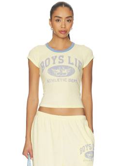Boys Lie - Athletic Depts V3 Women's Graphic Crop Top Yellow
