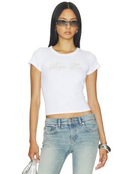Boys Lie - Boys Will Be Boys Who Lie Women's Graphic Rib Knit Crop Top White