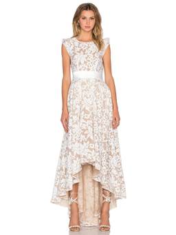 Bronx and Banco - Crystal Butterfly Women's Halter Neck Embellished Mini Dress White